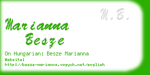 marianna besze business card